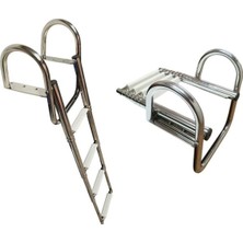 Özbience Çok Fonksiyonlu 4 Basamak Teleskopik Merdiven, Dayanıklı ve Güvenli Kullanım