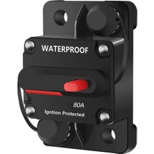 Özbience Tekne Irgat Şalteri Manuel Sıfırlama Devre Kesici 12V 80A