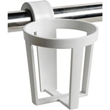 Özbience Beyaz Plastik Bardaklık Seti - 3'lü, Şık ve Kullanışlı Tasarım