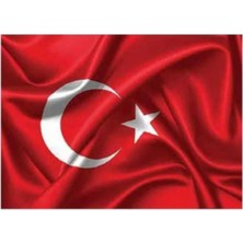 Özbience Şık Çift Katlı Saten Türk Bayrağı 30X45CM, Dekoratif ve Estetik Tasarım