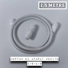 Özbience 2.5m Tekne ve Karavan Dış Duş Hortumu Seti + Ek Aparat, 3/8-3/8