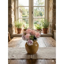 Siyah Lale Kasımpatı, Chrysanthemum, Pompom Açık Pembe Renk Yapay Çiçek 1 Demet 30CM