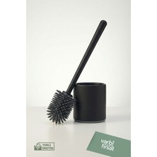 Varbifırsat Silikon Uçlu Klozet Fırçası Siyah Renkli Paslanmaz ve Kolay Temizlenir Özellikte