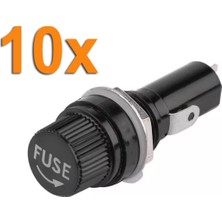 Özbience Küçük Boy Tekne Cam Sigorta Yuvası Fuse 5X20, 10 Adet, Güvenli ve Dayanıklı