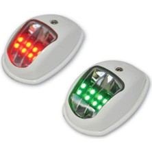 Özbience Tekne SL10 Iskele Sancak Feneri Takım Beyaz 12V LED 60X100MM