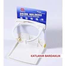 Özbience Pratik Katlanabilir Bardaklık, Beyaz, Tekne ve Karavanlar Için Kullanışlı