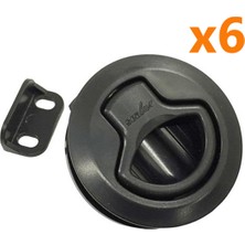 Özbience 6'lı Siyah Abs Plastik Kulp Ø60MM Tekne ve Karavan Için Mükemmel Seçim