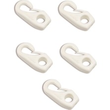 Özbience 5'li Plastik Kanca Seti, 4mm Halat Klipsleri, Dayanıklı ve Çok Amaçlı