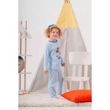 Buude Süper Heros Çanta ve Maskeli % 100 Pamuk Erkek Çocuk Pijama Takımı