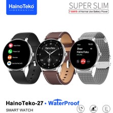 Digi Monster Hainoteko-27 Waterproof Akıllı Saat Amoled Ekran Bluetooth Arama 3 Kordon Set