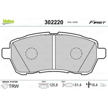 Valeo 9001029 Ön Balata Fıesta Vı 1.4-1.4tdci 1.6 Tdcı 08 >swıft 10 > Justy 07 > Mazda Iı 07 > Sırıon 08 > Fte Kırmızı Kutu 1550219-8V512K021AA-04465B1120