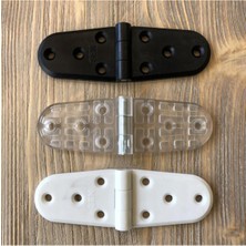 Özbience Iki Adet Siyah Plastik Oval Menteşe 11CM, Dayanıklı ve Güçlü Tasarım