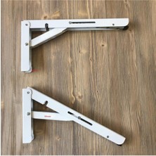 Özbience Katlanabilir Harita Masası Ayağı, Çift Beyaz, 40CM, Pratik ve Şık Tasarım