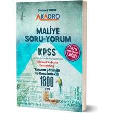 A Kadro Yayınları Soru-Yorum Maliye Soru Bankası 7.baskı