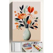 Corvo Sayılarla Boyama Seti Numaralı Tuval Fırça Boya 40X50 cm - Sanatsal 3