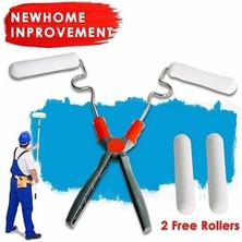 Roichil Nano Süngerli Damlatmaz Mobilya ve Duvar Boyama Rulosu Hem Köşe Hem Düz Zemin