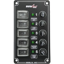 Özbience Dikey 5 Anahtarlı Izoleli Switch Panel, Güç Kontrolü Için Ideal