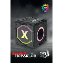 Piranha 7848S Kablosuz Tws Rgb Bluetooth Hoparlör | 8W Ses Gücü | Bt 5.3 | USB & Tf Kart Girişli