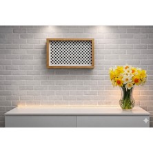 EyluX Shop Modern Dekoratif Duvara Asılabilir Sigorta ve Modem-Wifi Saklama Kutusu 30X40 cm Derinlik 10CM