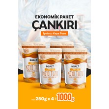 Bisalt 4’lü Ekonomik Paket Iyotsuz Çankırı Kaya Tuzu - 4x 250G - (İnce Taneli Iyotsuz)