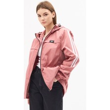 Level High Kadın Kapüşonlu Şerit Detaylı Suya Dayanıklı Mevsimlik Yağmurluk