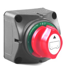 Özbience Çift Pozisyon Tekne Akü Şalteri 275A 12/24V, 4 Pozisyon, 2 Devreli
