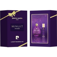 Pierre Cardin Minuit EDP Kadın Parfüm Seti 100 ml & 20 ml|Çiçeksi, Meyveli|Frenk Üzümü, Mandalina, Armut, Erik