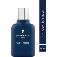 Pierre Cardin Victoire EDP Erkek Parfüm 50 ml|Aromatik Fresh|Limon, Elma, Nane, Sedir, Tonka, Vanilya