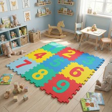 Hediye Bahçesi 9 Parça Sayılar Puzzle Yer Matı