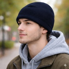 Berselüx Erkek Lacivert Polar Bere | Tek Kat Klasik Kışlık Bere