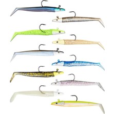 Özbience 11CM Zand Eel Double Combo Silikon Yem, 7-14G, Profesyonel Balıkçılık Takımı