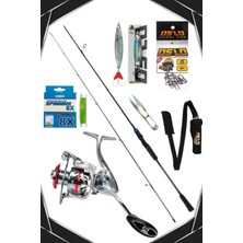 Özbience Yüksek Performanslı 270CM Spin Olta Seti, 7-40GR, 8 Örgü, Prime 4000 Oslo Legend