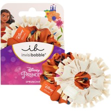 Hepta Collection Kids Scrunchie Disney Moana – Bej ve Turuncu 2'li Set – Kız Çocuk Saç Tokası, Çocuklar Için Yüksek K