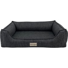 Hepta Collection Pet Comfort Delta Varius Koyu Gri Köpek Yatağı L 70X90CM