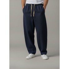Wekame Erkek Jogger Baggy Fit Beli Lastikli %100 Orjinal Ham Keten Pantolon