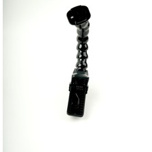 Hepta Collection Aksiyon Kameraları 1/4 Vida Uyumlu Timsah Klipsi Esnek Madallı Jaws Kuğu Boynu Kelepçe Sabitleme Apa