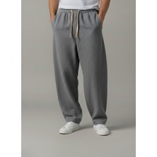 Wekame Erkek Jogger Baggy Fit Beli Lastikli %100 Orjinal Ham Keten Pantolon