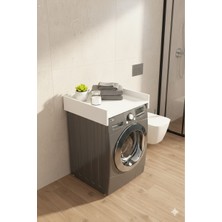 Kzy Mobilya Tina Çamaşır ve Kurutma Makine Dolabı