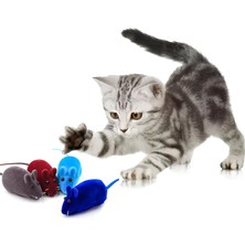 Hepta Collection Orret Home 4'lü Sesli Fare Kedi Oyuncağı Seti – Renkli ve Eğlenceli Kedi Av Oyuncakları, Düdüklü Oyu