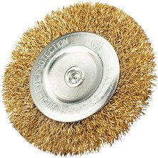 Tomax Pimli Saçaklı Daire Tel Fırça 75 mm