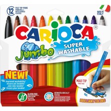 Hepta Collection Jumbo Süper Yıkanabilir Keçeli Boya Kalemi, 12'li