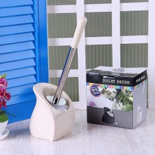 Pinkev Seramik Tuvalet Fırçası Bej Renk