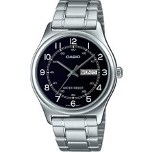 Casio MTP-V006D-1B2UDF Standart Erkek Kol Saati Çelik Kordon Suya Dayanıklı Siyah Kadran
