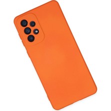 Bg Arzenis Arzenis  Samsung Galaxy A23 4g Kılıf Nano Içi Kadife Silikon - Turuncu 9968547