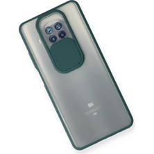 Bg Arzenis Arzenis  Xiaomi Mi 10T Lite Kılıf Palm Buzlu Kamera Sürgülü Silikon - Yeşil 9968547