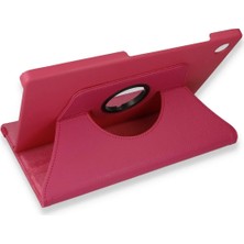 Bg Arzenis Arzenis  Samsung Galaxy Tab A9 Plus Kılıf 360 Tablet Deri Kılıf - Pembe 9968547