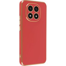 Bg Arzenis Arzenis  Xiaomi Redmi Note 14 Pro 4g Kılıf Volet Silikon - Kırmızı 9968547