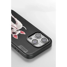 Bg Arzenis Arzenis  iPhone 15 Pro Max Perma Desenli Kapak - Siyah 9968547