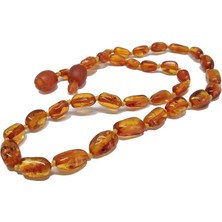 Line  kehribar Bebek Kolyesi 587 Koyu Bej Güvenli