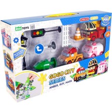 Line Polı ZR-913 Robocar Poli Gogo City Seri Ambar,roy,mark Oyun Seti Güvenli